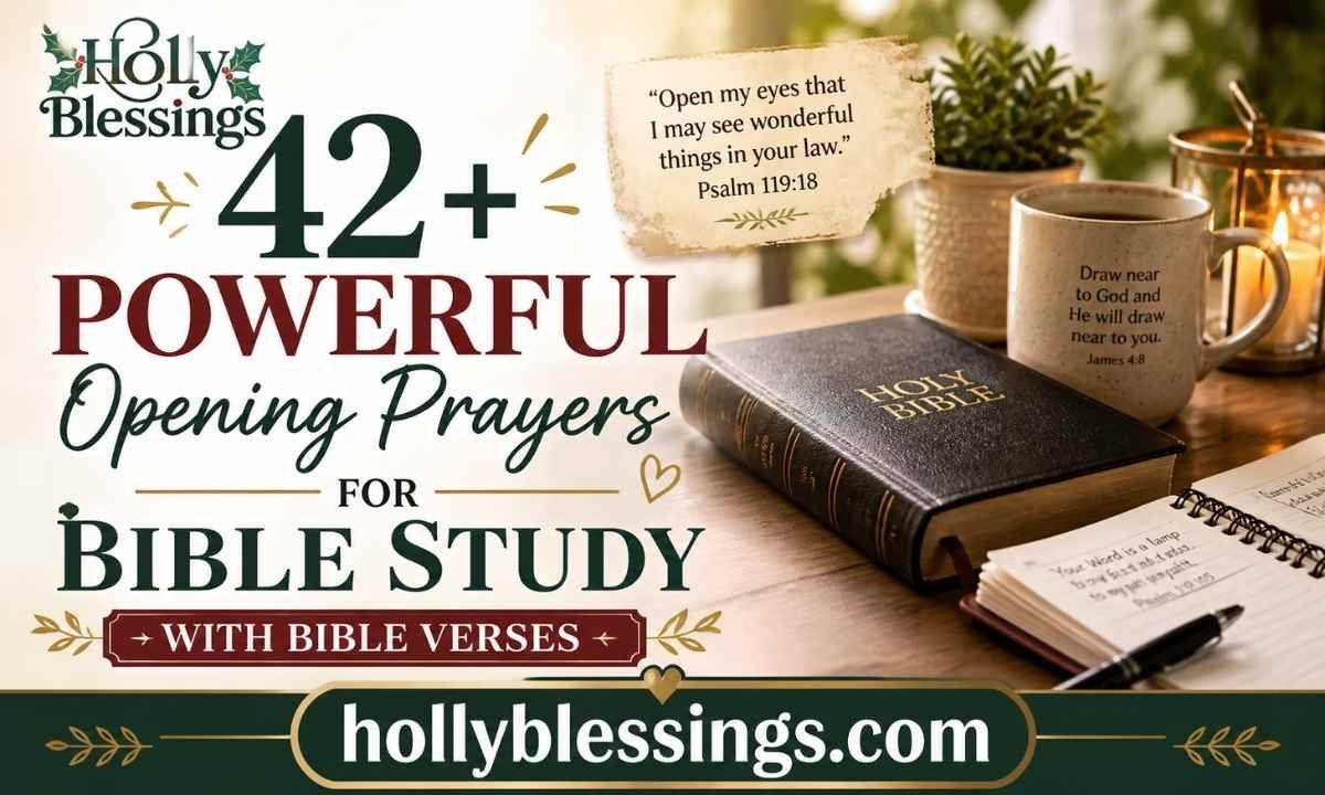 42+ Powerful Opening Prayers for Bible Study with Bible Verses