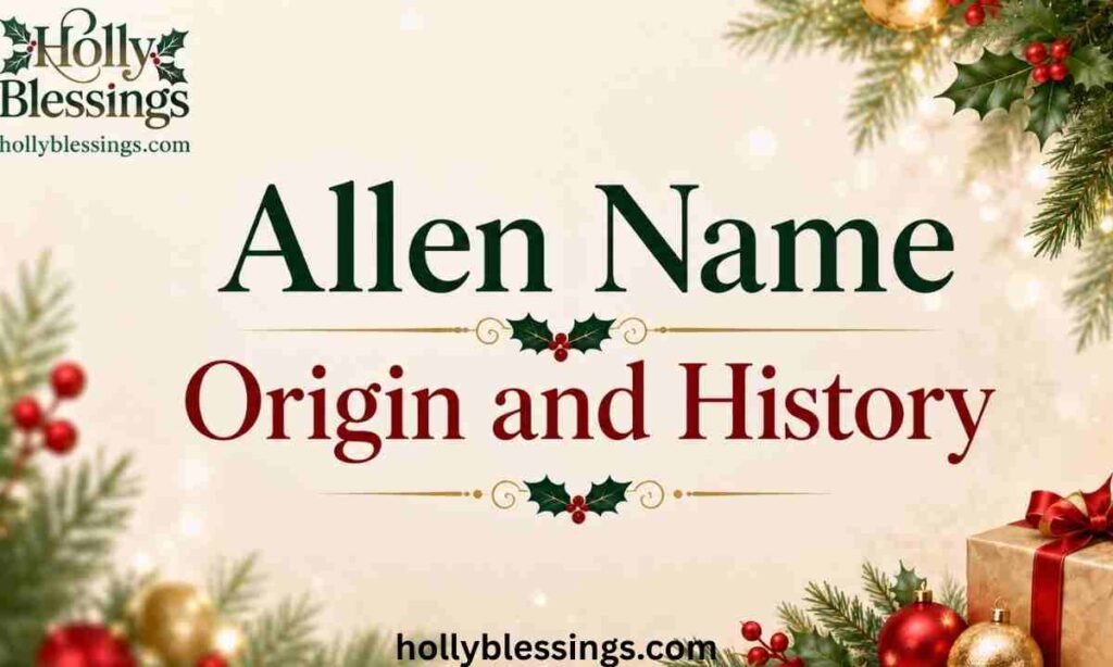 Allen Name Origin and History