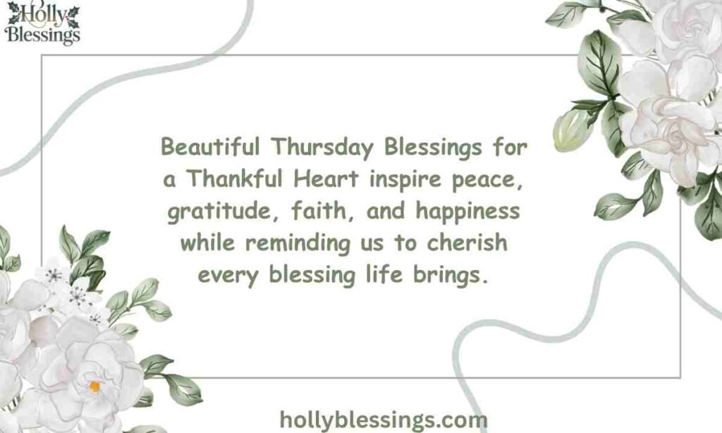 Beautiful Thursday Blessings for a Thankful Heart