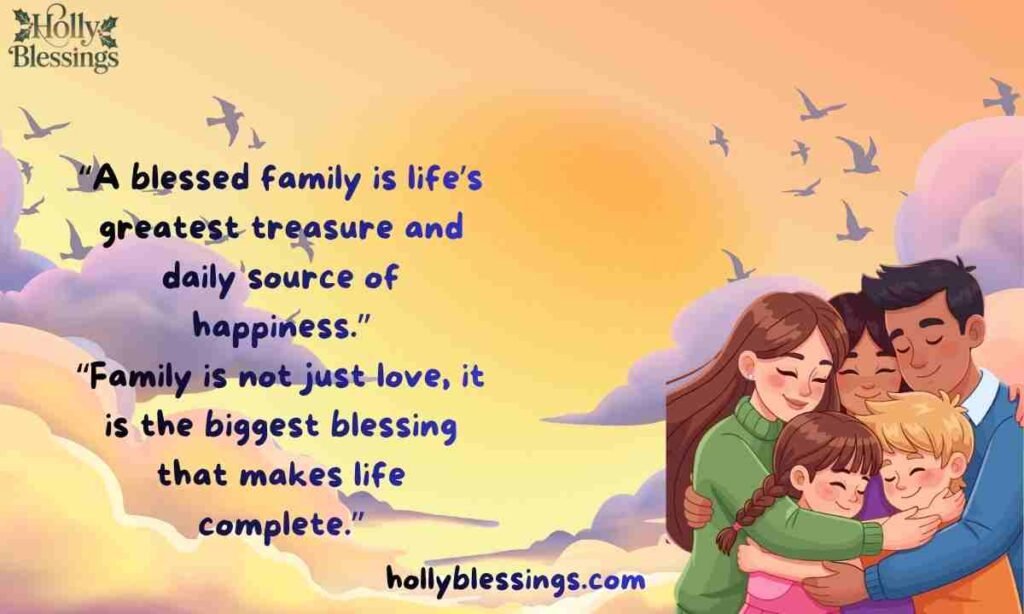 Blessed Family Quotes