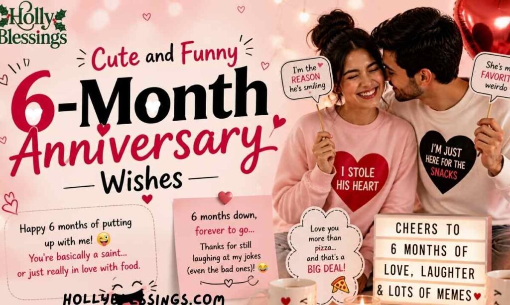 Cute and Funny 6-Month Anniversary Wishes