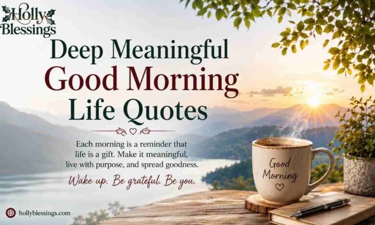 Deep Meaningful Good Morning Life Quotes