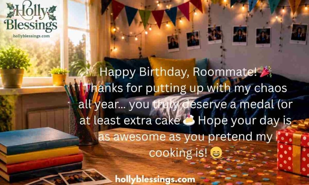 Funny Birthday Wishes for Roommate