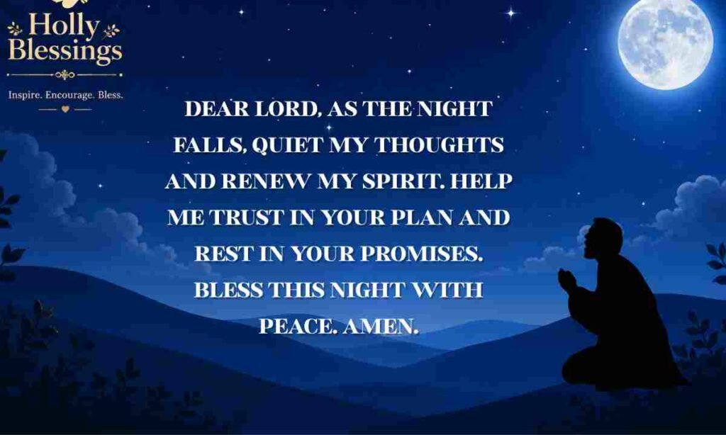 Good Night Prayer Messages to End the Day