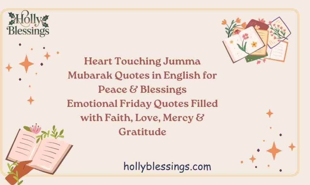 Heart Touching Jumma Mubarak Quotes in English