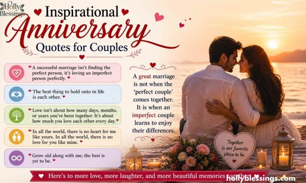 Inspirational Anniversary Quotes for Couples