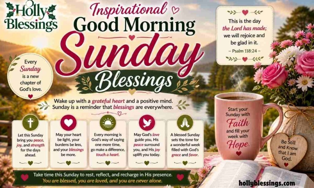 Inspirational Good Morning Sunday Blessings