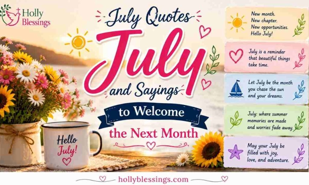 July Quotes and Sayings to Welcome the Next Month