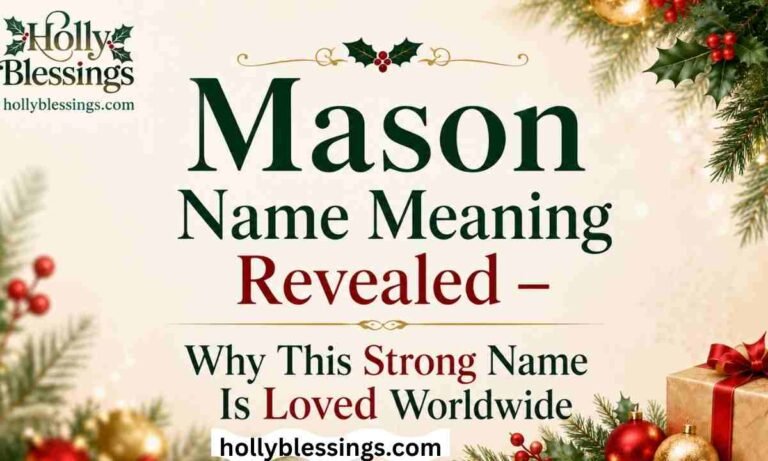 Mason Name Meaning