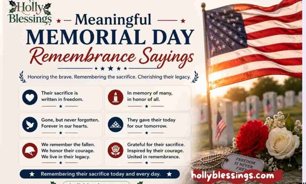 Meaningful Memorial Day Remembrance Sayings
