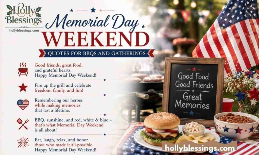 Memorial Day Weekend Quotes for BBQs and Gatherings