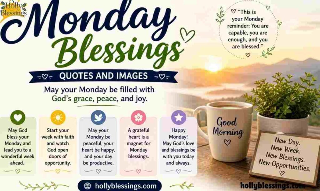 Monday Blessings Quotes and Images
