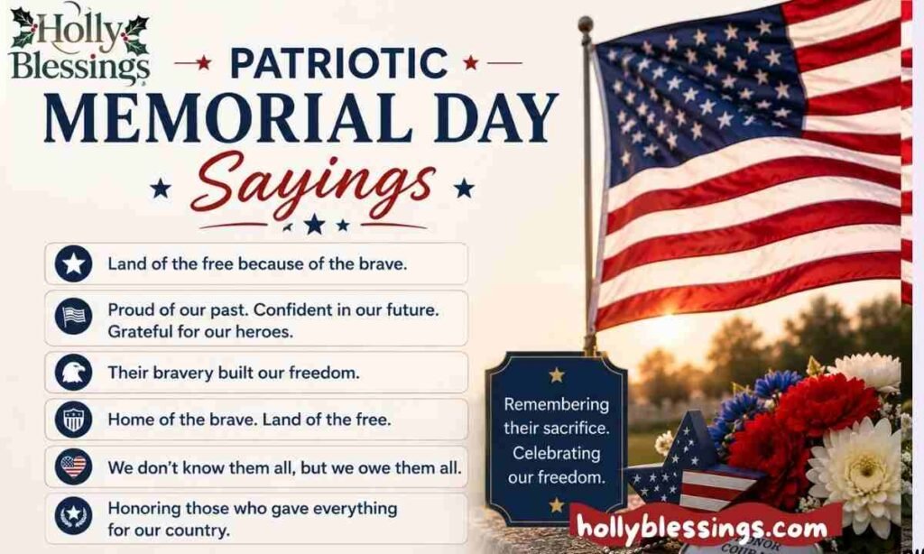Patriotic Memorial Day Sayings