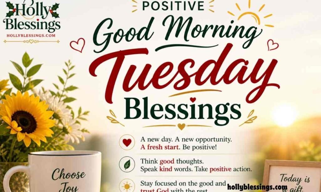 Positive Good Morning Tuesday Blessings