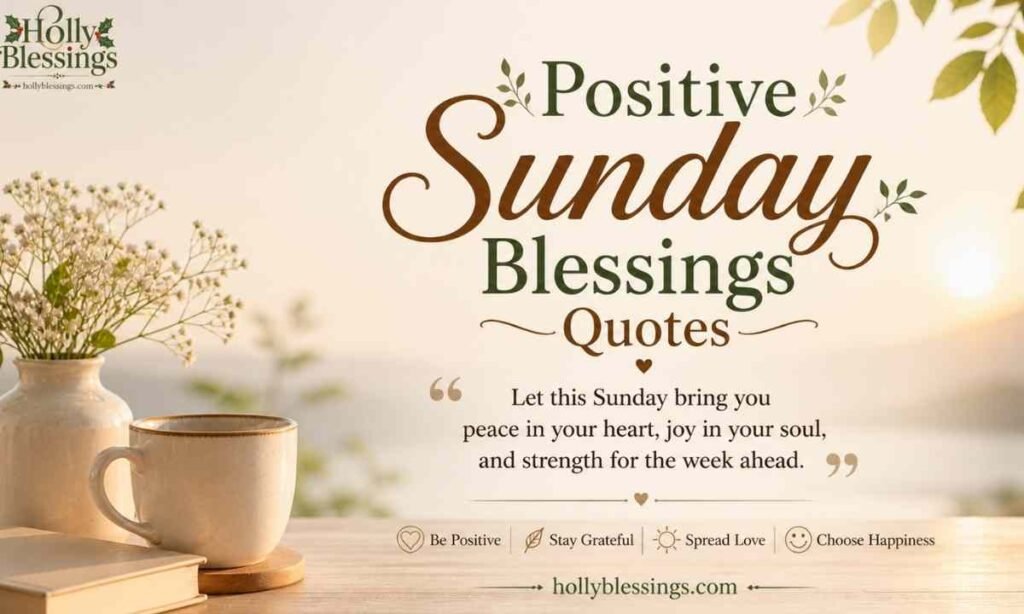 Positive Sunday Blessings Quotes