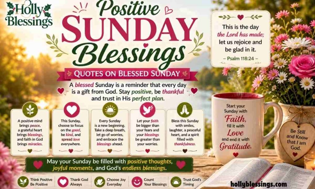 Positive Sunday Blessings Quotes on Blessed Sunday