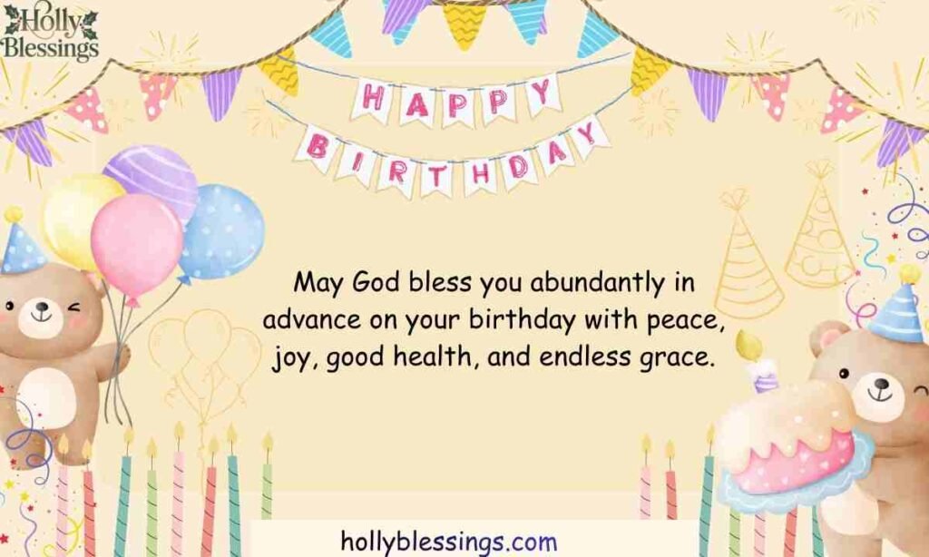 Religious Advance Birthday Blessings