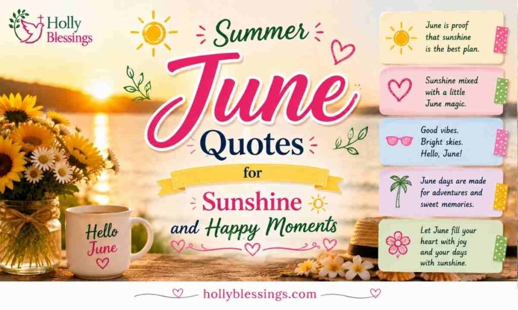 Summer June Quotes for Sunshine and Happy Moments
