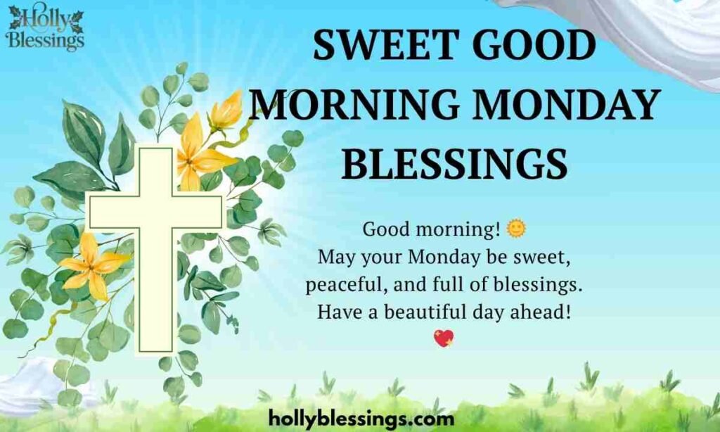 Sweet Good Morning Monday Blessings