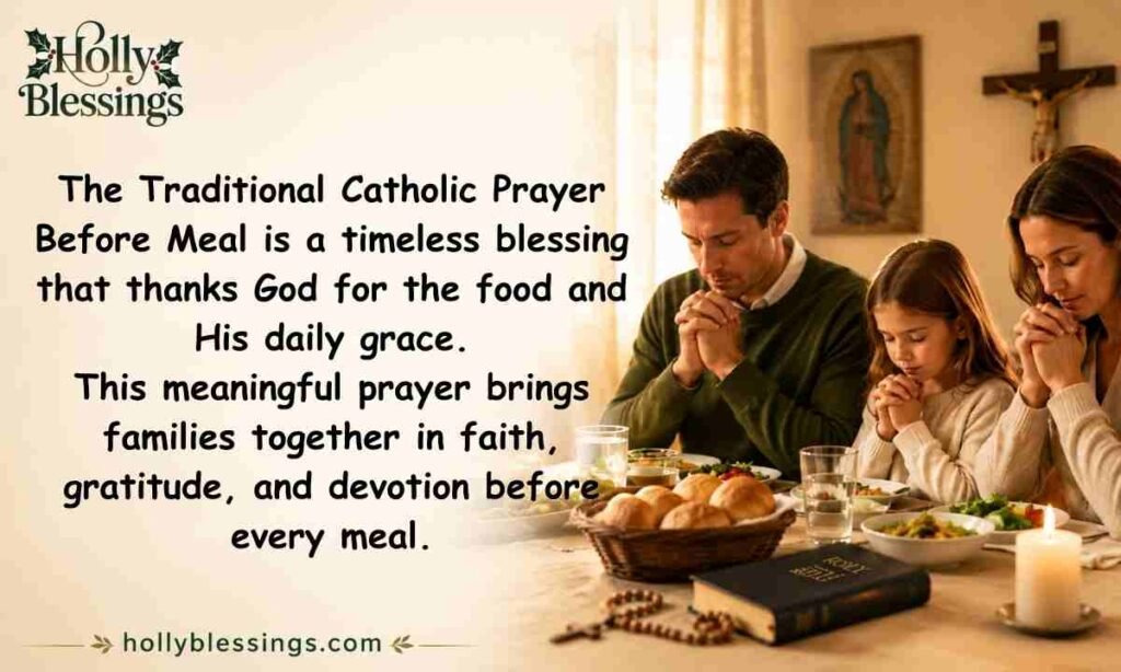Traditional Catholic Prayer Before Meal