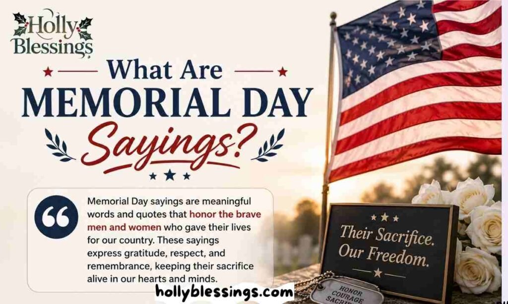 What Are Memorial Day Sayings?