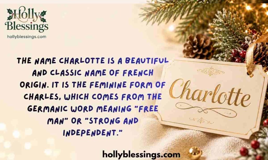 What Does the Name Charlotte Mean?