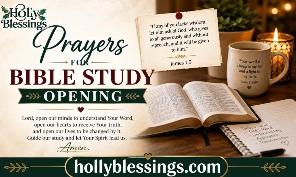 Prayers for Bible Study Opening
