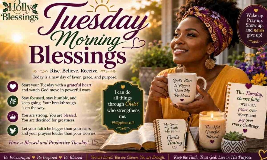 African American Tuesday Morning Blessings and Inspirational Quotes