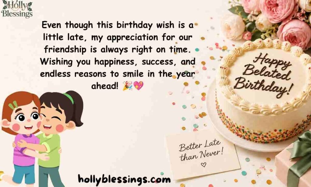 Belated Birthday Wishes for Best Friend