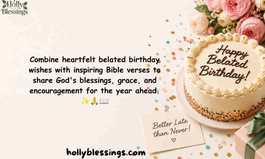 Belated Birthday Wishes with Bible Verses