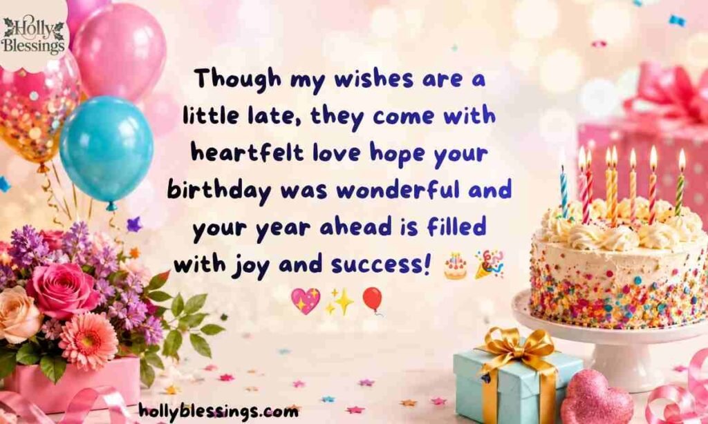 Belated Happy Birthday Wishes