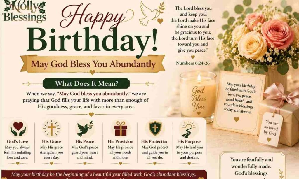 Happy Birthday May God Bless You Abundantly Meaning