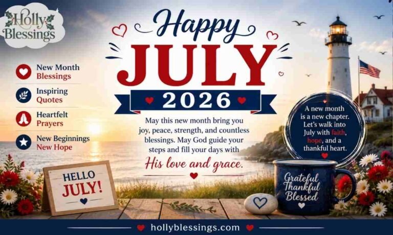 Happy July 2026 Wishes, New Month Blessings, Quotes & Prayers