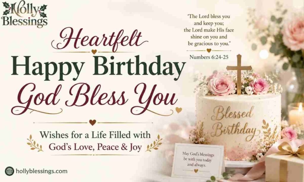 Heartfelt Happy Birthday God Bless You Wishes