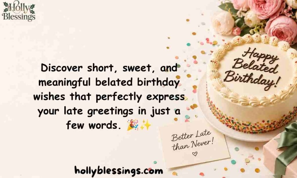 One-Line Happy Belated Birthday Wishes