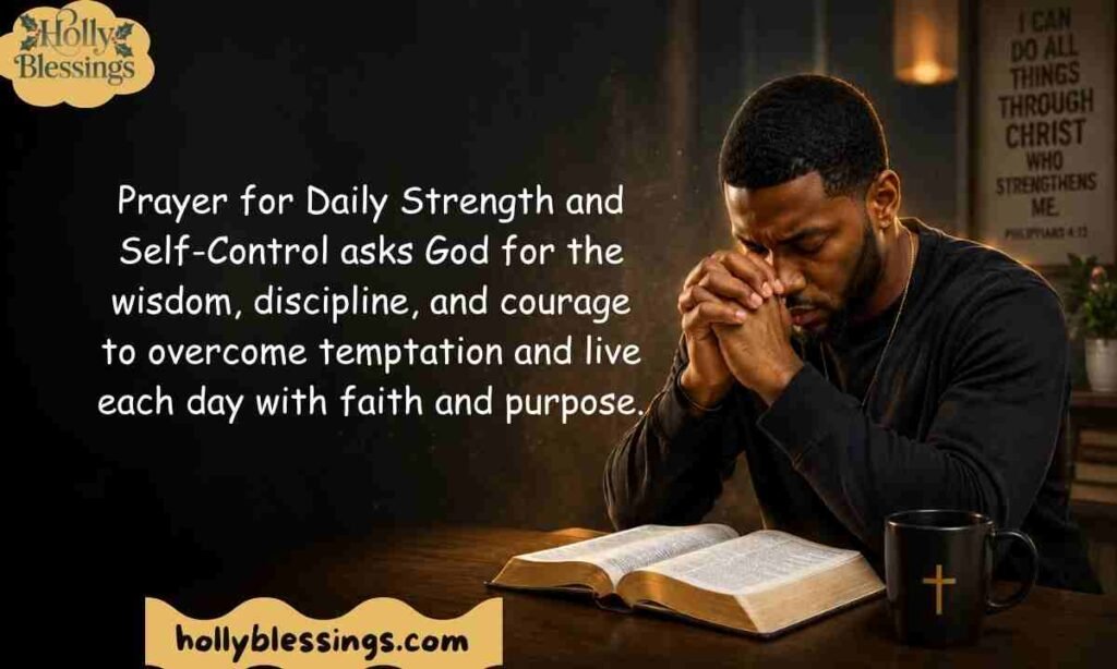 Prayer for Daily Strength and Self-Control