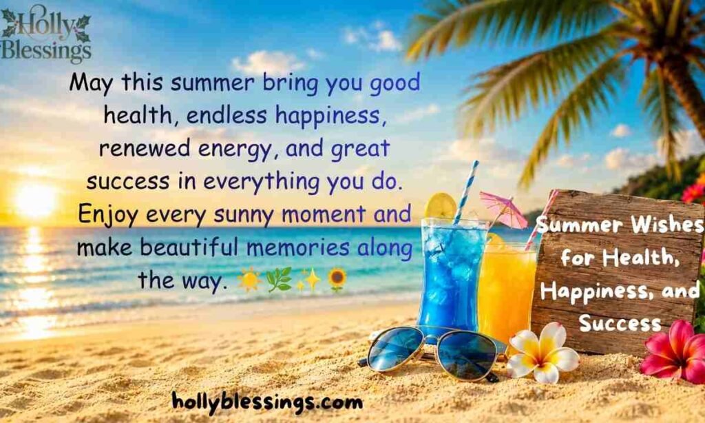 Summer Wishes for Health, Happiness, and Success