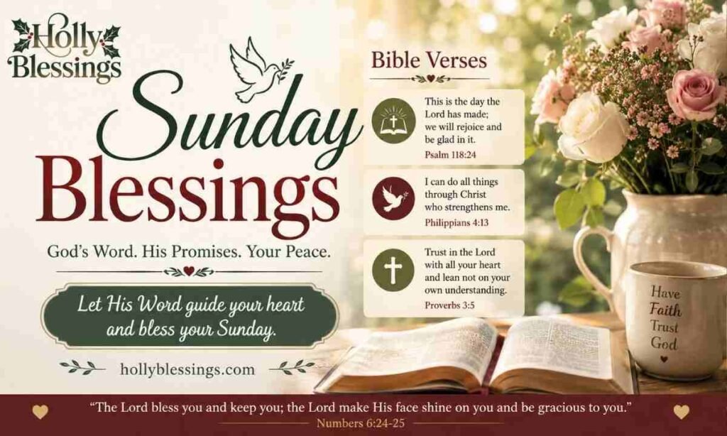 Sunday Blessings Images with Bible Verses