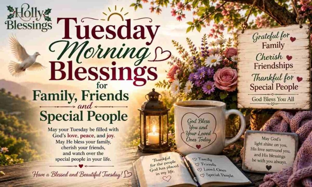 Tuesday Morning Blessings for Family, Friends and Special People