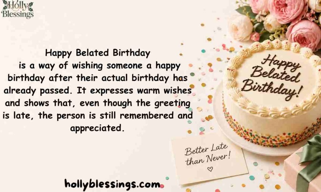 What Does Happy Belated Birthday Meaning Really Mean?