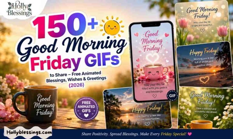 150+ Good Morning Friday GIFs to Share – Free Animated Blessings, Wishes & Greetings (2026)