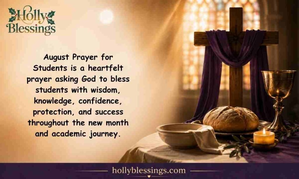 August Prayer for Students