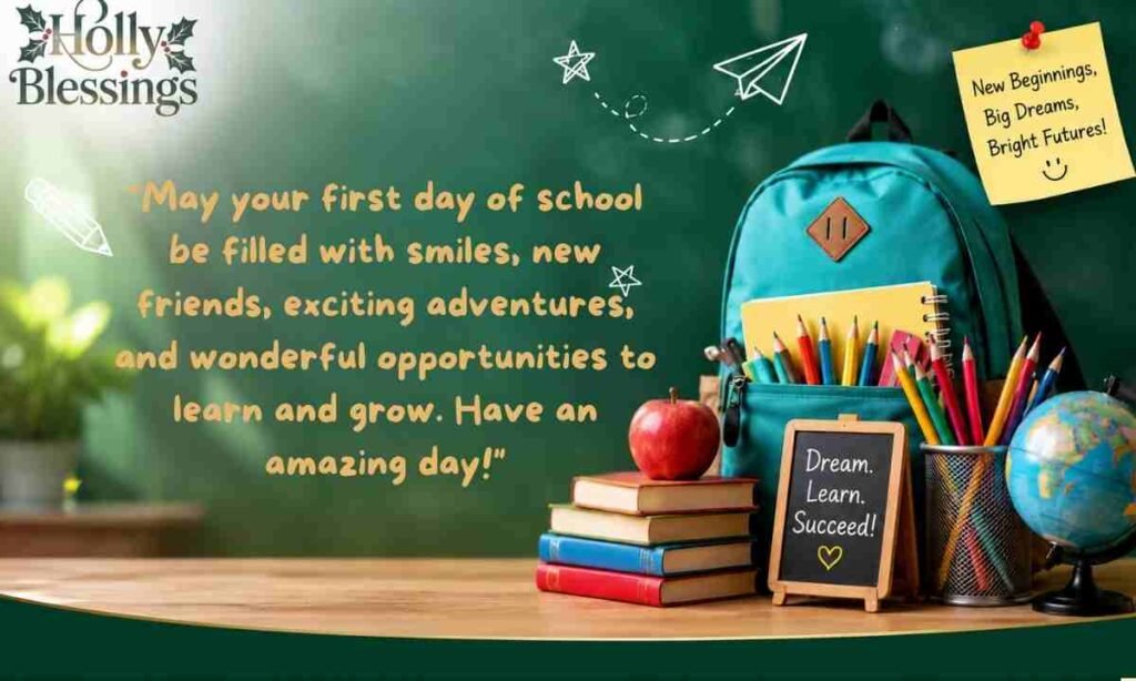 First Day of School Wishes for a Child