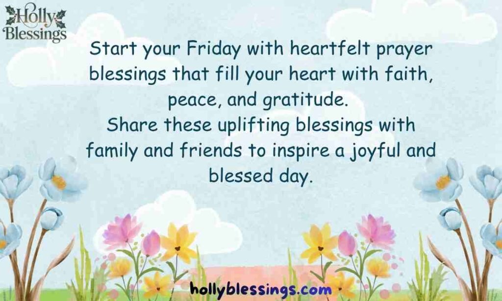 Friday Morning Prayer Blessings