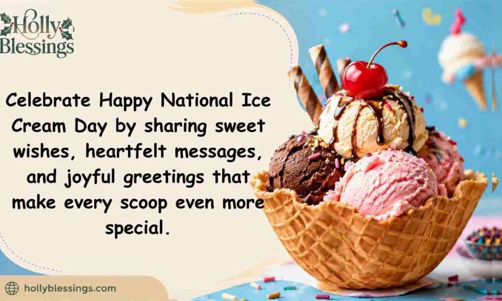Happy National Ice Cream Day Wishes