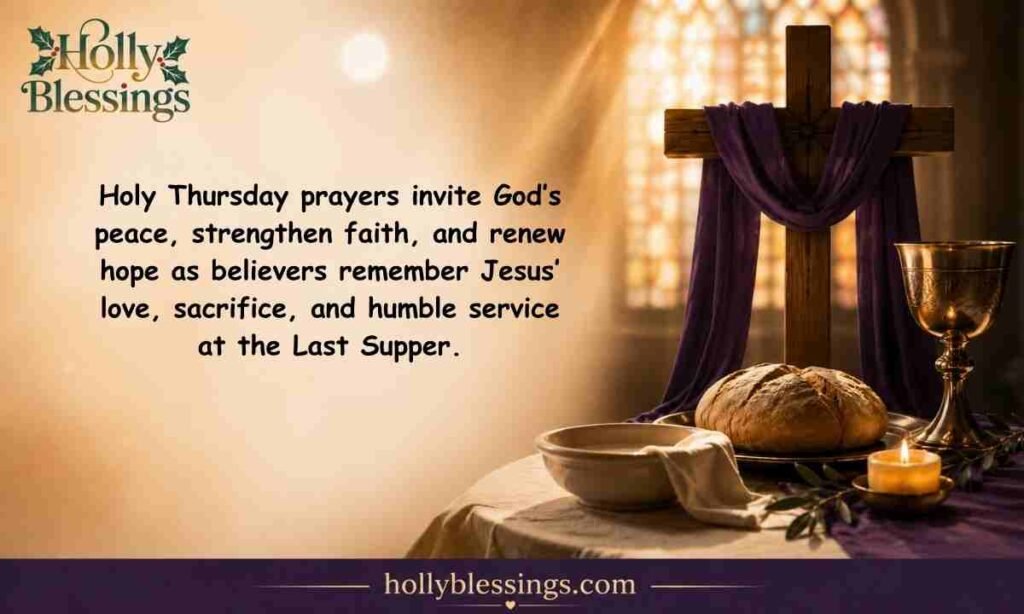 Holy Thursday Prayers for Peace, Faith & Hope