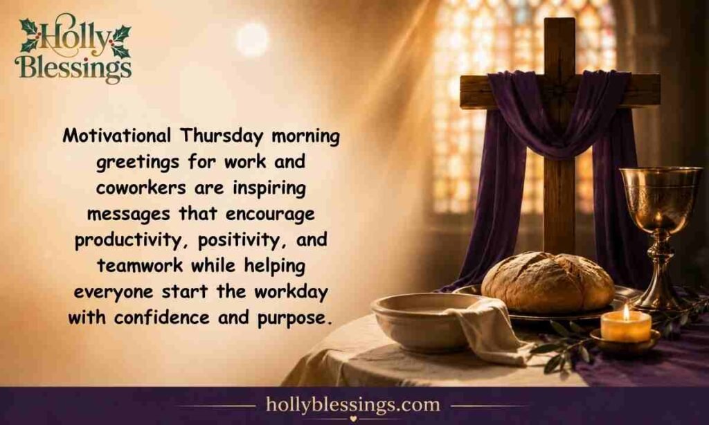 Motivational Thursday Morning Greetings for Work & Coworkers