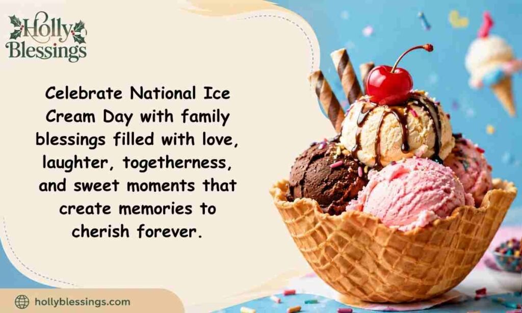 National Ice Cream Day Blessings for Family