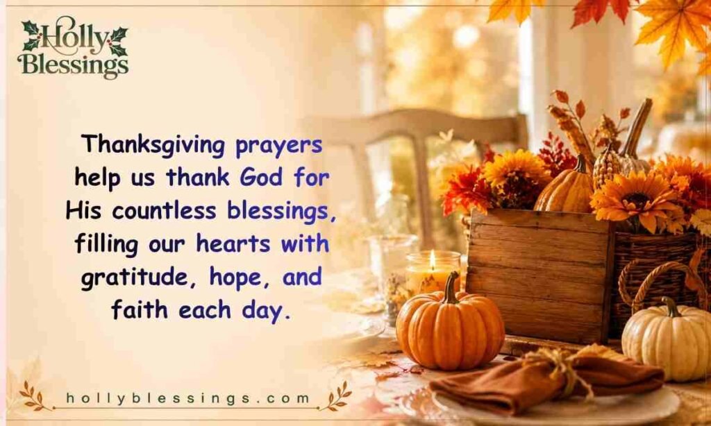 Thanksgiving Prayers to Thank God for His Blessings