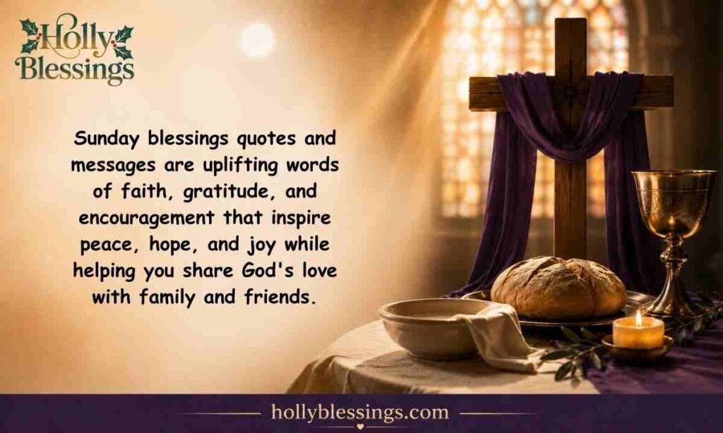 What Are Sunday Blessings Quotes messages